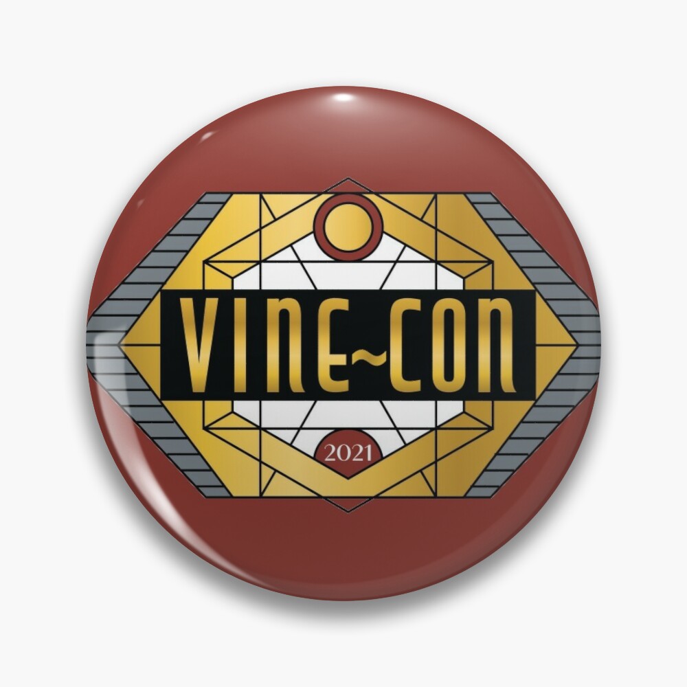 Vine~Con Button Pin